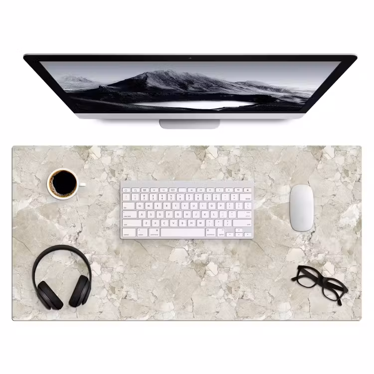 Bureau onderlegger - Marmer - Grijs - Aders — 4