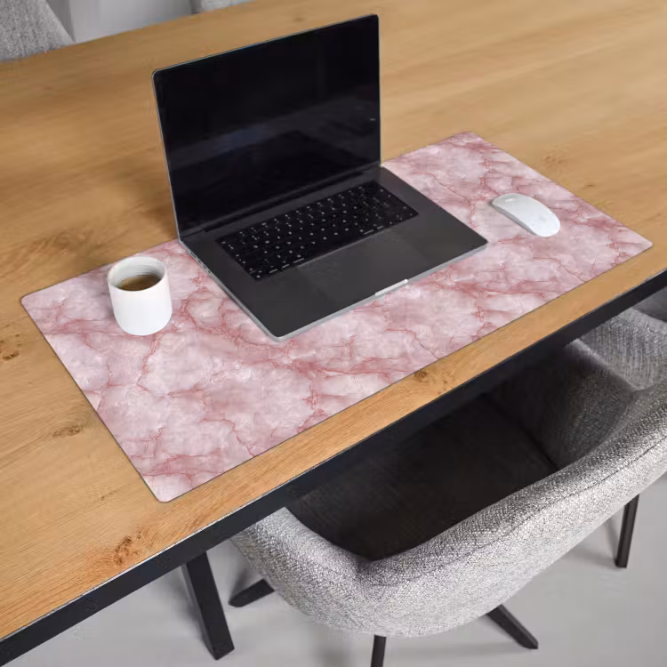 Bureau onderlegger - Roze - Kwartsmarmer - Aders — 3