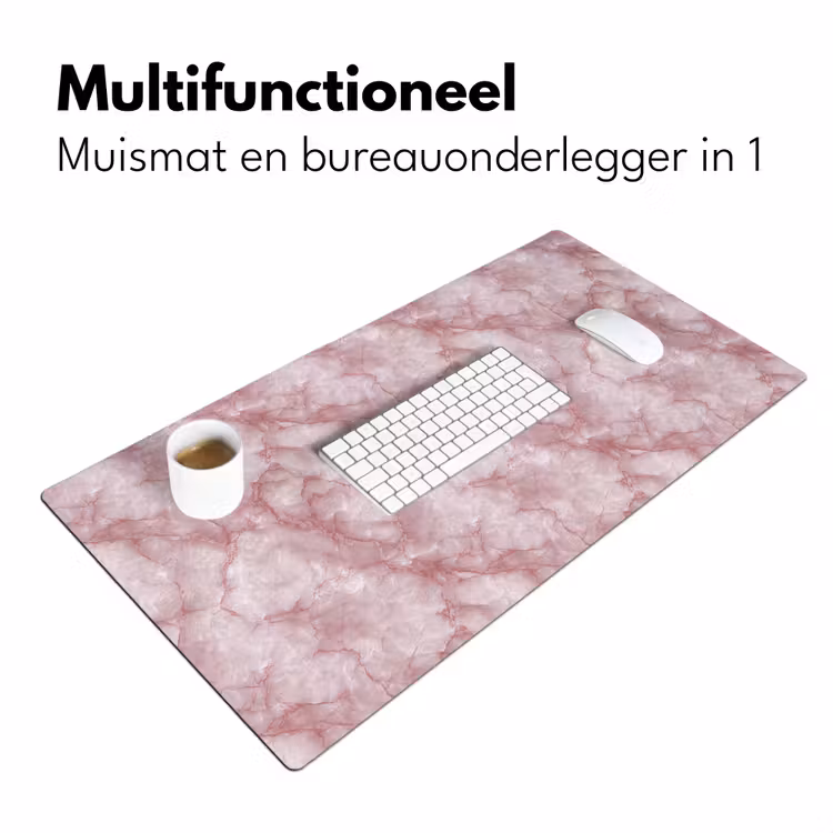 Bureau onderlegger - Roze - Kwartsmarmer - Aders — 7
