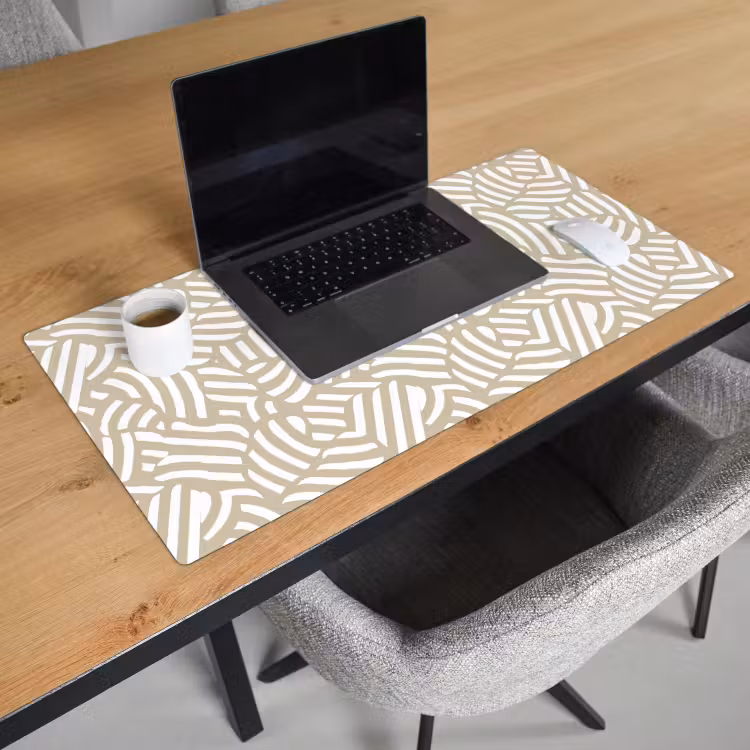 Bureau onderlegger - Abstract - Modern - Beige — 3