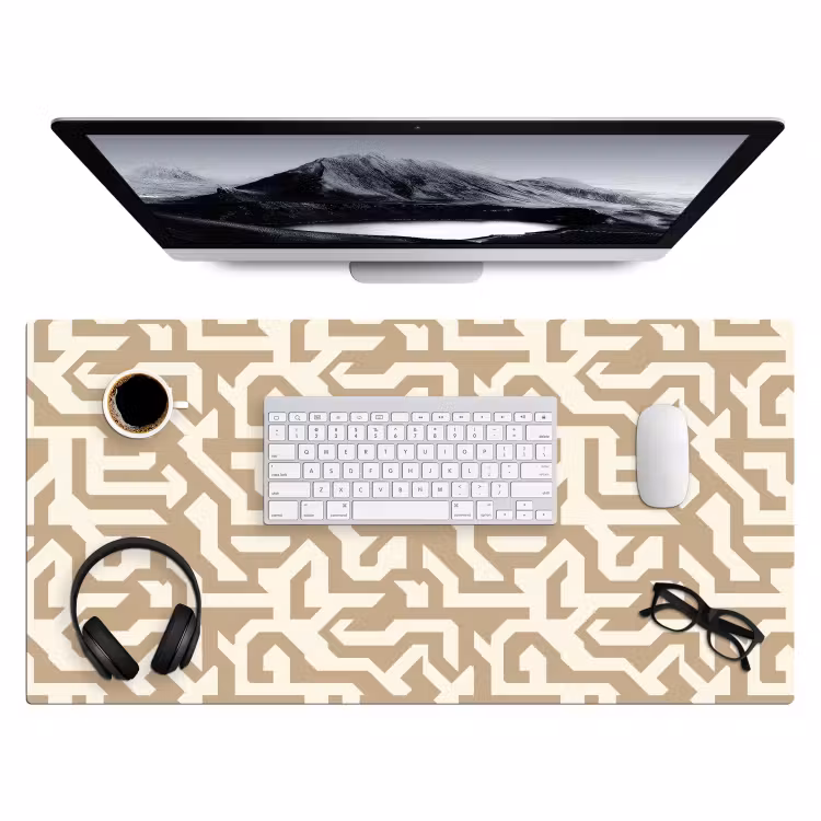 Bureau onderlegger - Modern - Abstract - Beige — 4