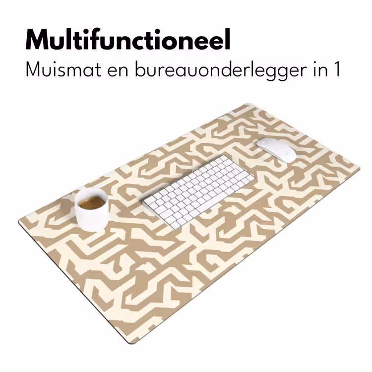 Bureau onderlegger - Modern - Abstract - Beige — 7
