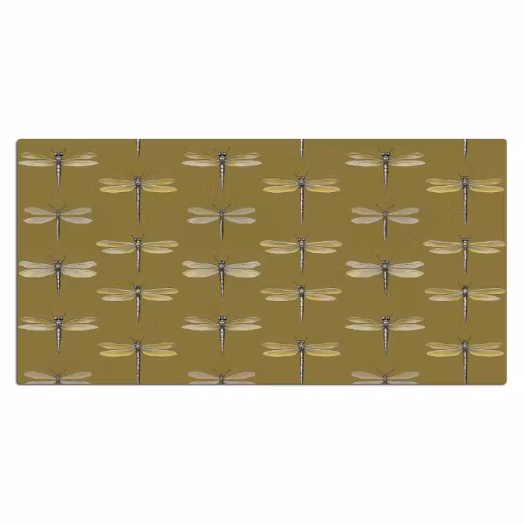 Bureau onderlegger - Libellen - Patroon - Groen — 2