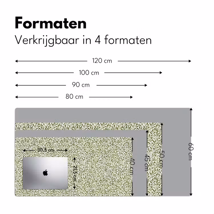 Bureau onderlegger - Botanisch - Takken - Groen — 8