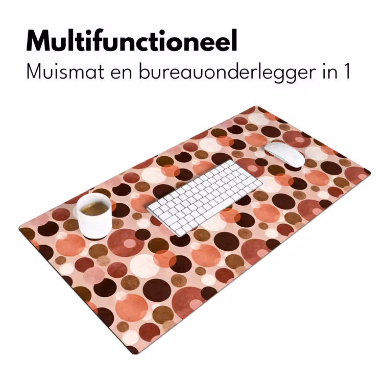 Bureau onderlegger - Cirkels - Modern - Kleurrijk — 7