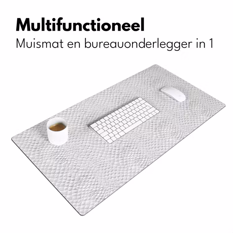 Bureau onderlegger - Slang - Patroon - Wit — 7