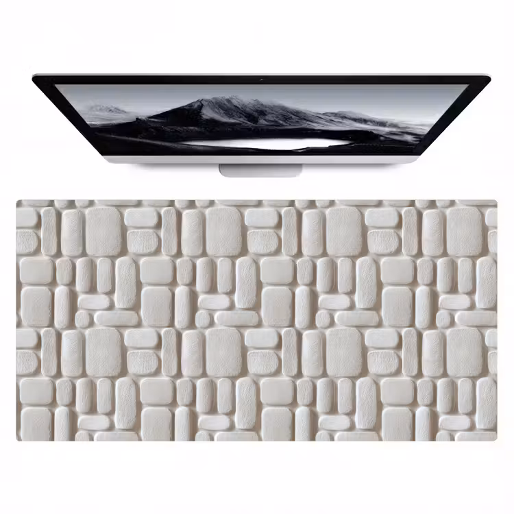 Bureau onderlegger - Reliëf - Structuur - Wit — 1
