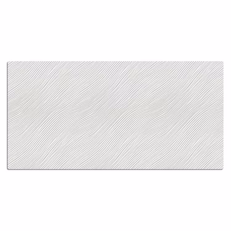 Bureau onderlegger - Golven - Ribbels - Wit — 2