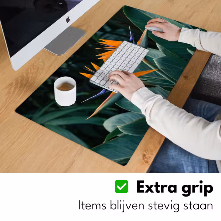 Bureau onderlegger - Paradijsvogel - Bloem - Exotisch — 6