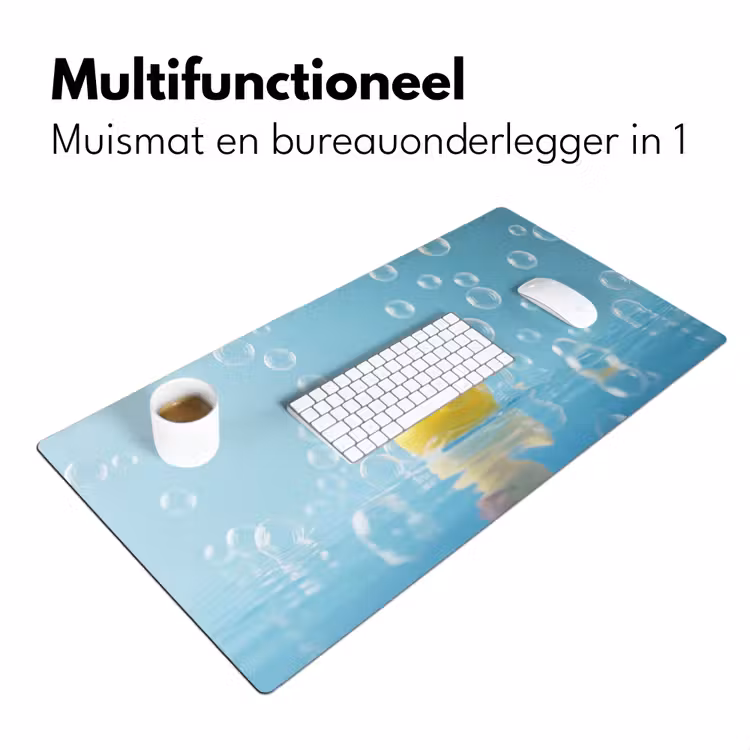 Bureau onderlegger - Bubbels - Badeend - Geel — 7