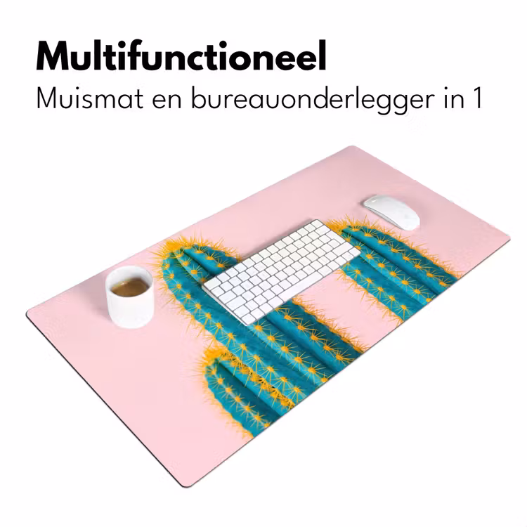 Bureau onderlegger - Cactussen - Modern - Pastel — 7