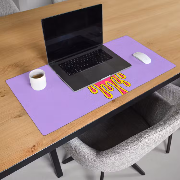 Bureau onderlegger - Smiley - Drip - Neon — 3