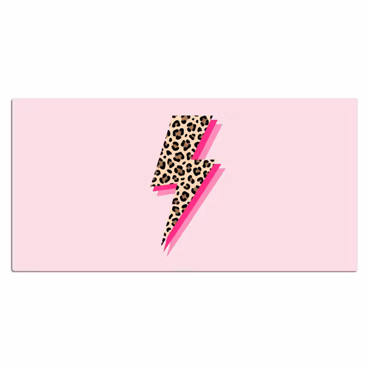 Bureau onderlegger - Stippen - Roze - Bliksem — 2