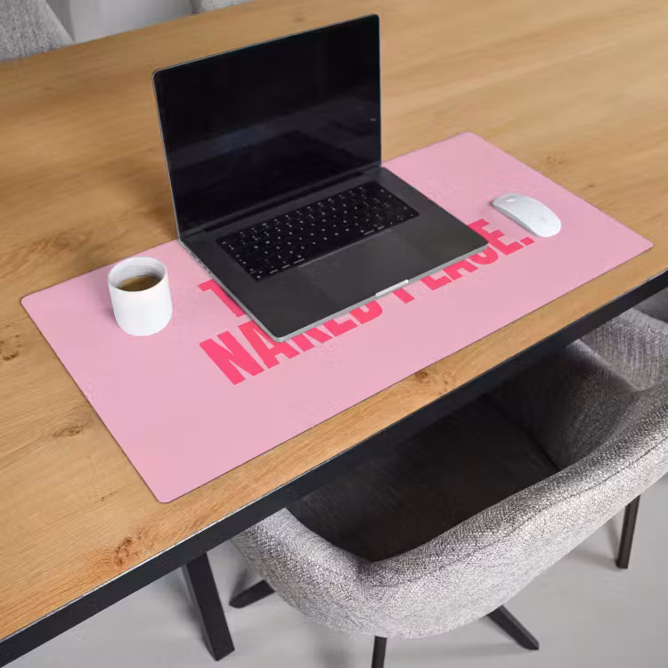Bureau onderlegger - Tekst - Modern - Roze — 3