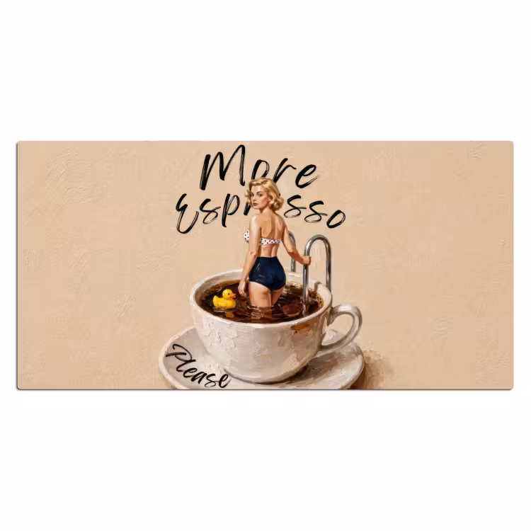 Bureau onderlegger - More espresso - Koffie - Eend — 2