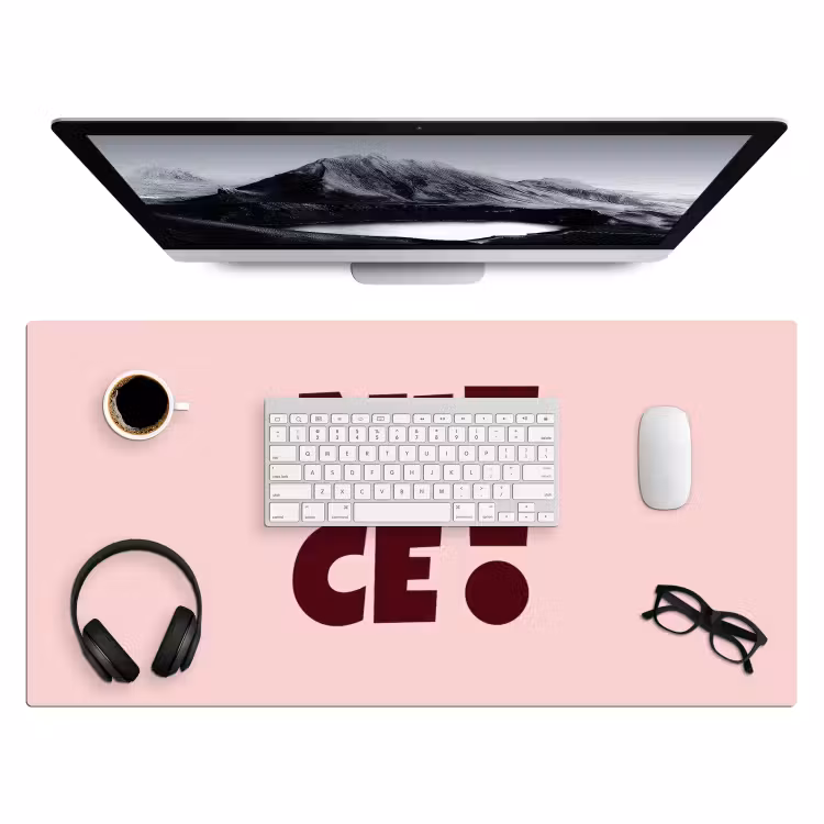 Bureau onderlegger - Nice - Uitroepteken - Roze — 4