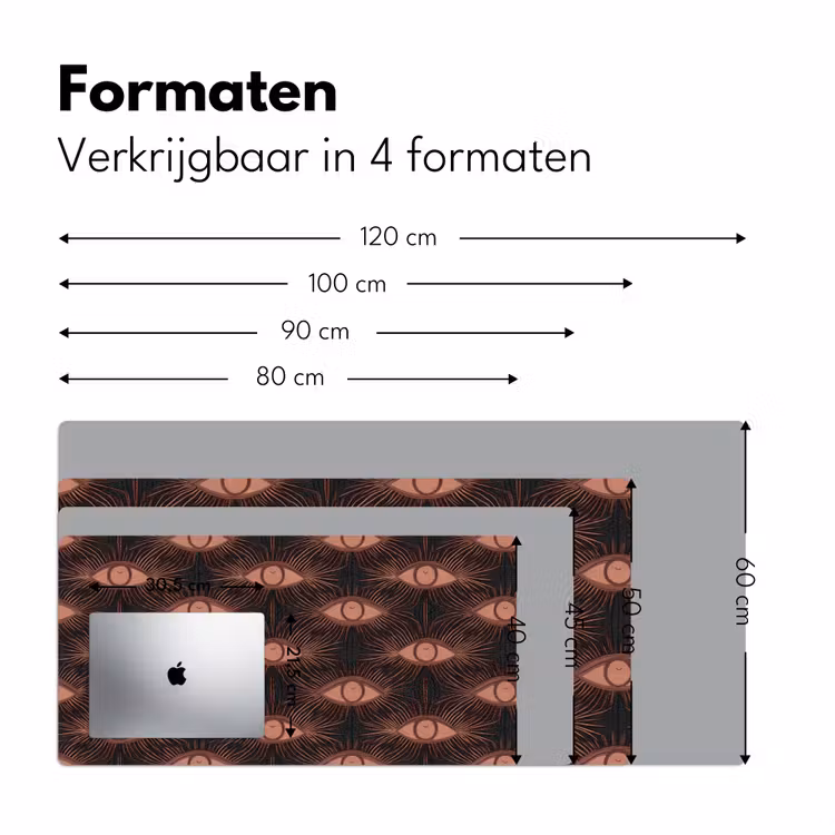Bureau onderlegger - Boheems - Oog - Bruin — 8