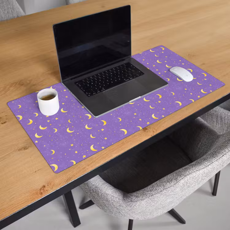Bureau onderlegger - Manen - Sterren - Paars — 3