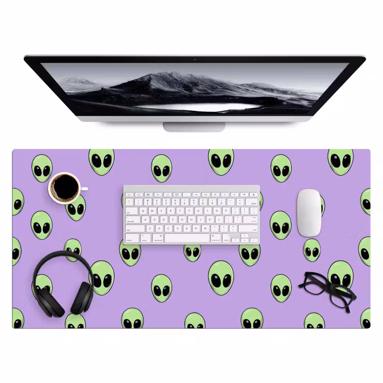 Bureau onderlegger - Alien - Retro - Lila — 4