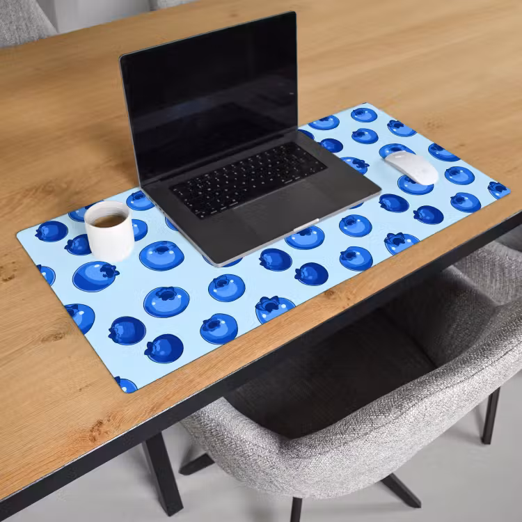 Bureau onderlegger - Bessen - Modern - Blauw — 3