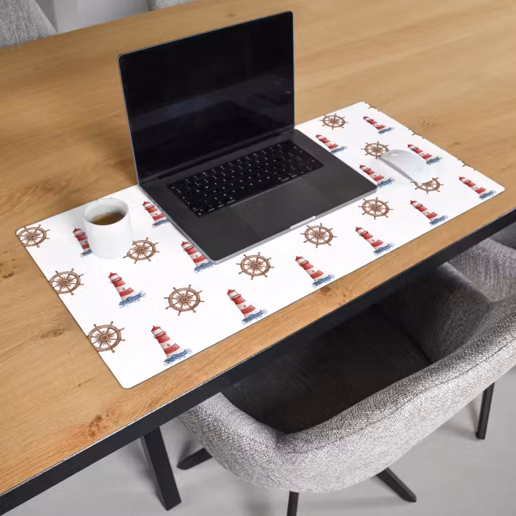 Bureau onderlegger - Nautisch - Klassiek - Rood — 3