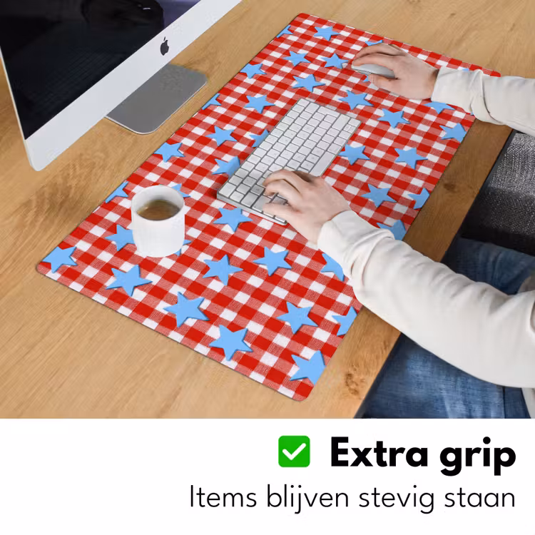 Bureau onderlegger - Ruit - Sterren - Rood — 6