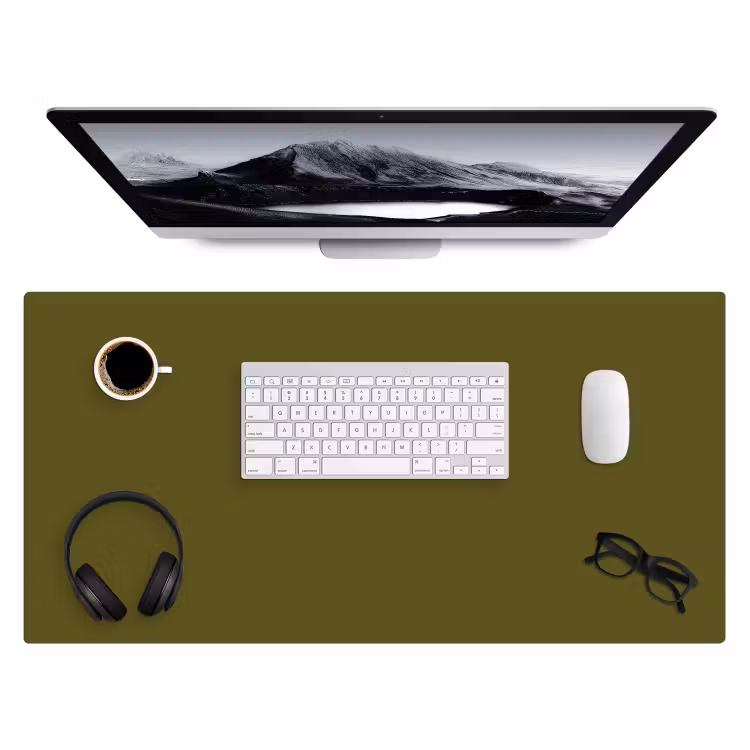 Bureau onderlegger - Dark - Olive - Groen — 4
