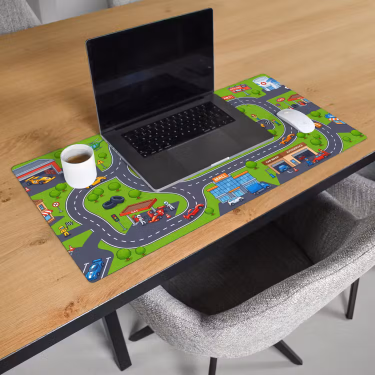 Bureau onderlegger - Circuit - Auto - Cartoon — 3