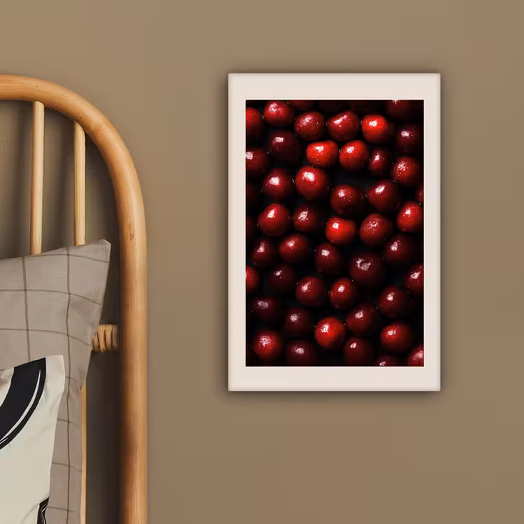 Canvas schilderij - Kersen - Rood — 2