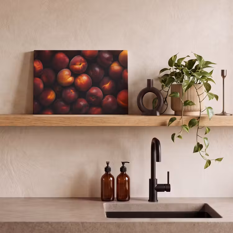 Canvas schilderij - Fruit - Close up - Nectarines — 2