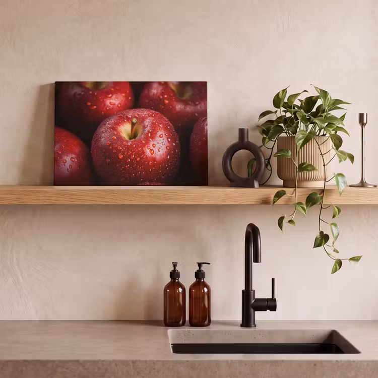 Canvas schilderij - Rood - Appels - Fruit — 2