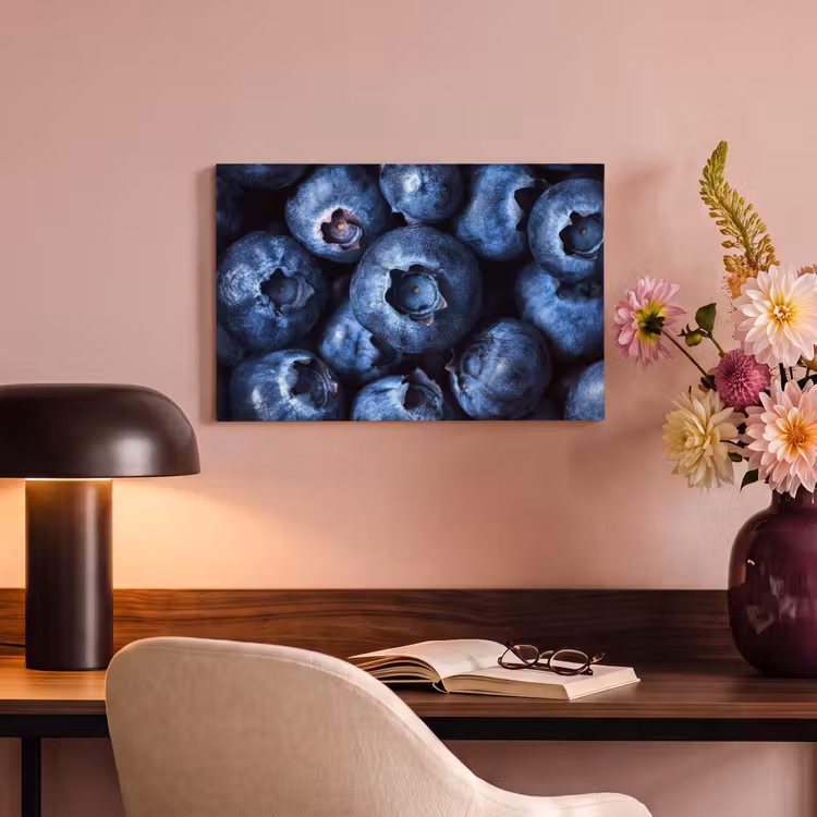 Canvas schilderij - Bessen - Blauw - Fruit — 3