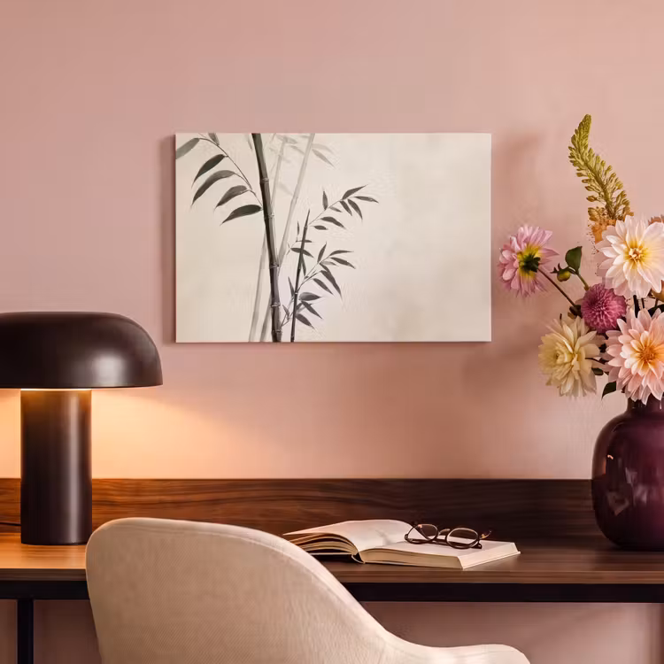 Canvas schilderij - Japandi - Bamboe - Beige — 3