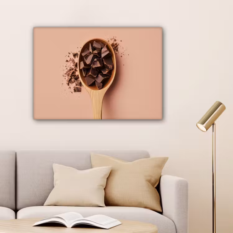 Canvas - Chocola - Hout - Lepel — 1