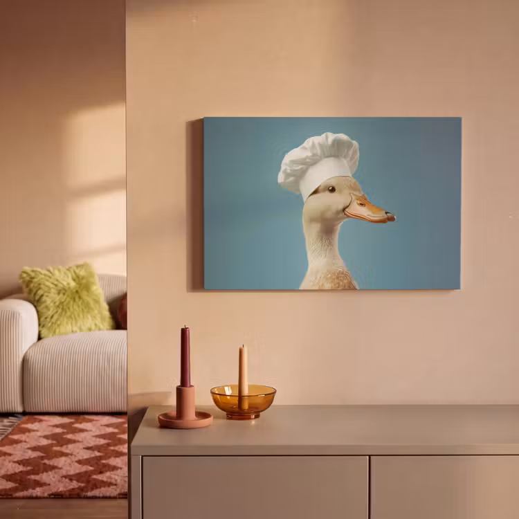 Canvas schilderij - Eend - Koksmuts - Cute - Vogel — 1