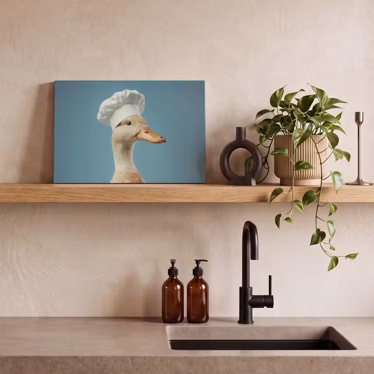 Canvas schilderij - Eend - Koksmuts - Cute - Vogel — 2