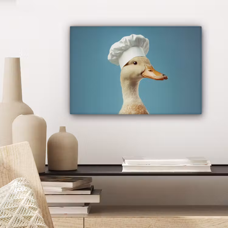 Canvas schilderij - Eend - Koksmuts - Cute - Vogel — 4