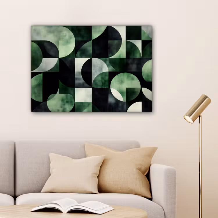 Canvas - Abstract - Groen - Vormen — 1