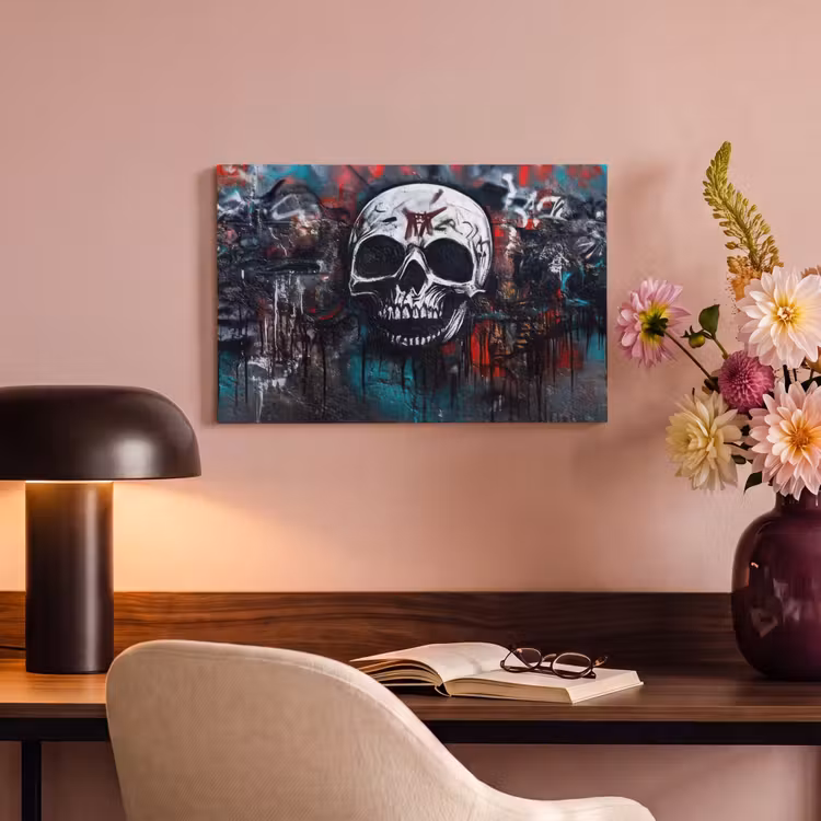 Canvas schilderij - Schedels - Graffiti - Abstract — 3