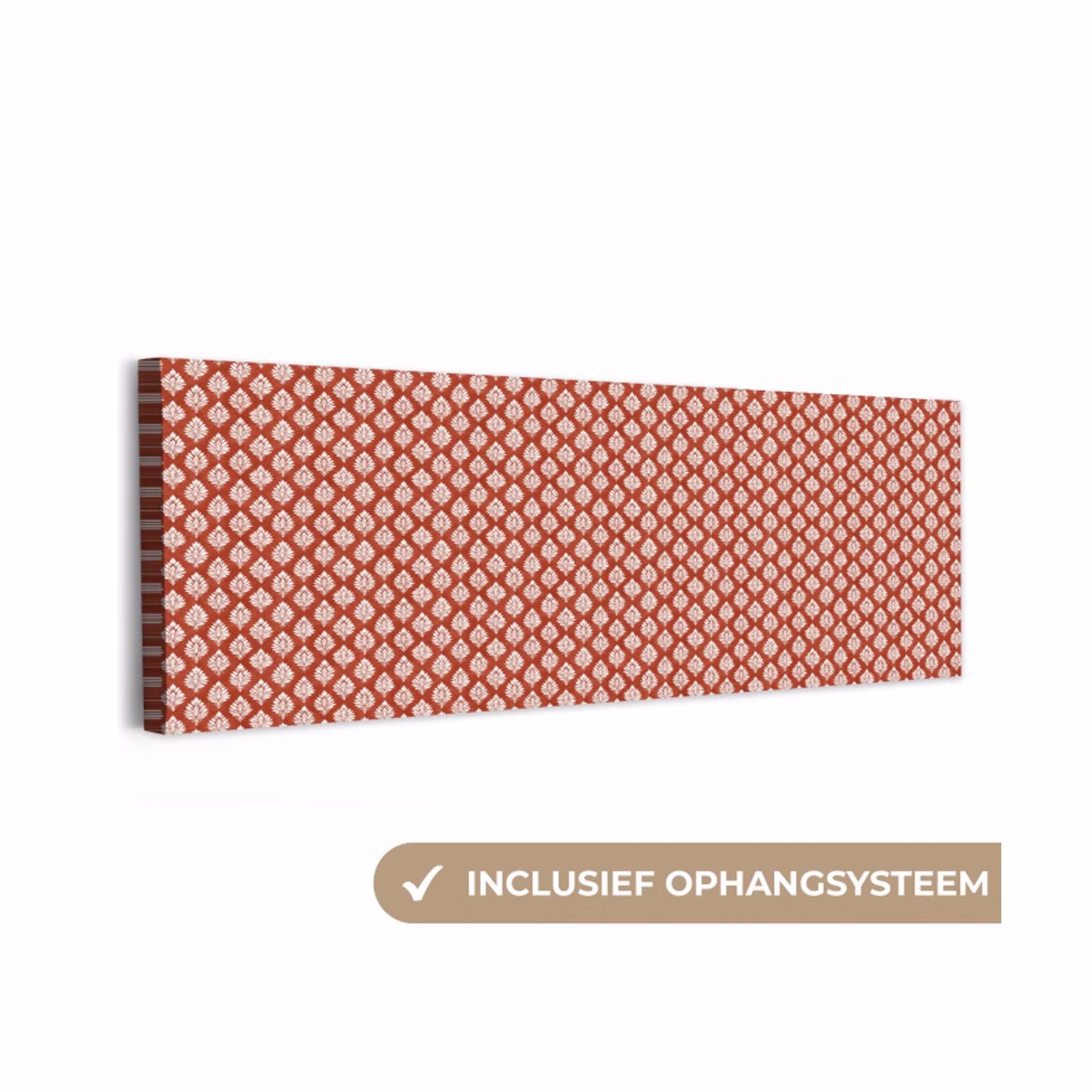 canvas 2cm - Chic - Patroon - Rood - Wit — 1