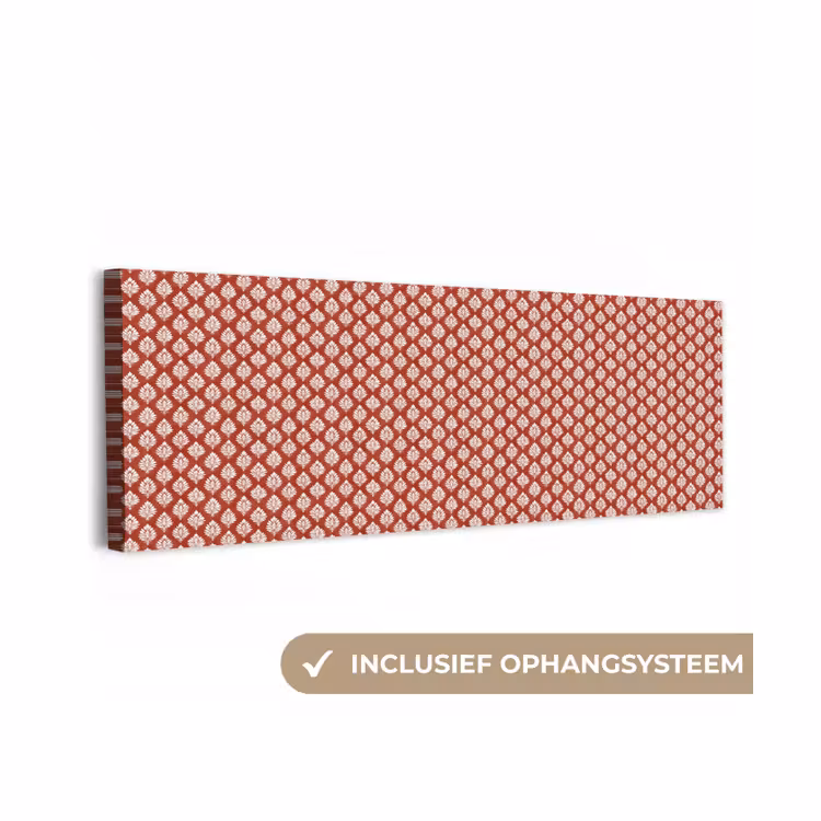 canvas 2cm - Chic - Patroon - Rood - Wit — 1