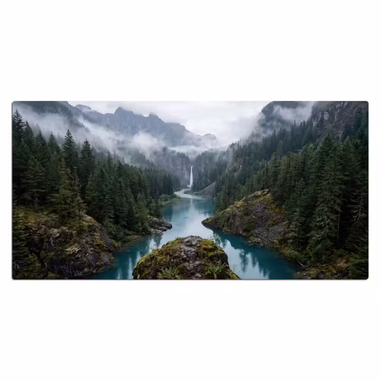 Bureau onderlegger - Waterval - Bomen - Bergen — 2