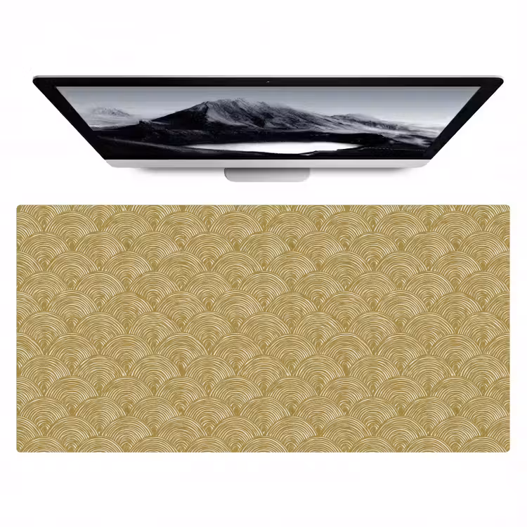Bureau onderlegger - Waaier - Geometrisch - Groen — 1