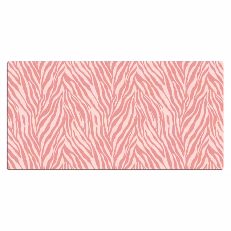 Bureau onderlegger - Zebra - Print - Roze — 2