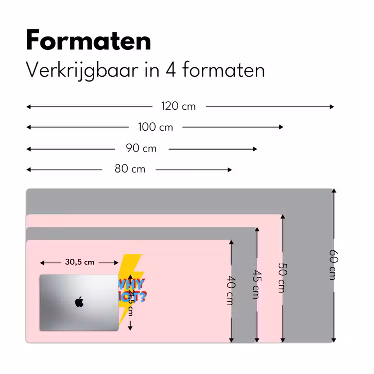 Bureau onderlegger - Why not - Bliksem - Roze — 8