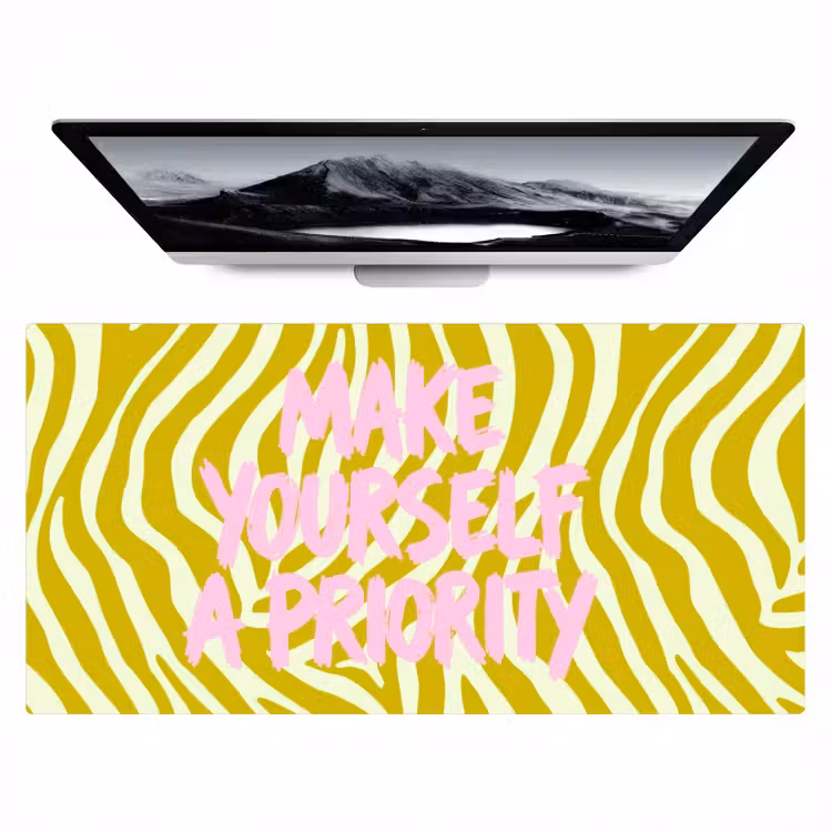 Bureau onderlegger - Zebraprint - Priority - Roze — 1