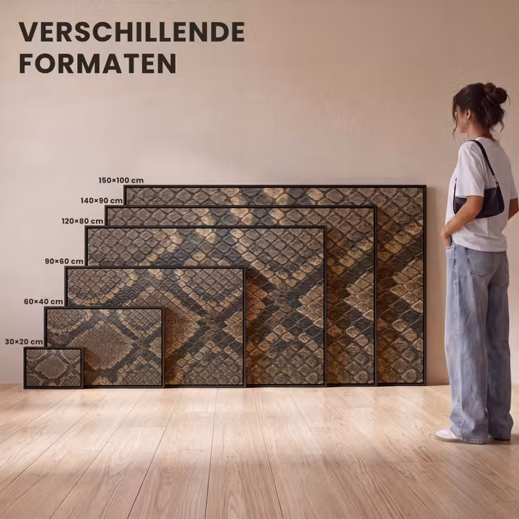 Canvas met lijst - Python - Schubben - Brons — 7