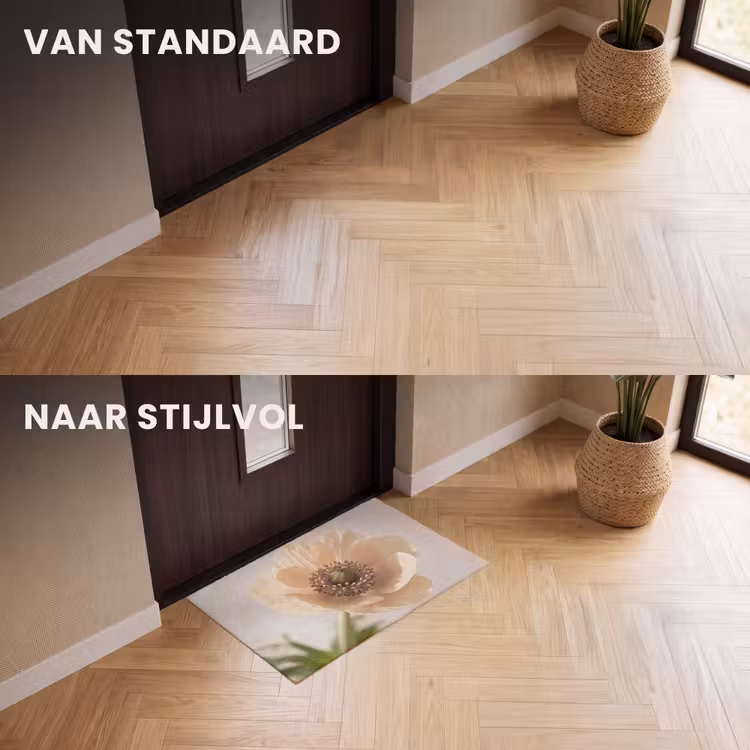 Deurmat - Bloem - Minimalistisch - Groen — 3