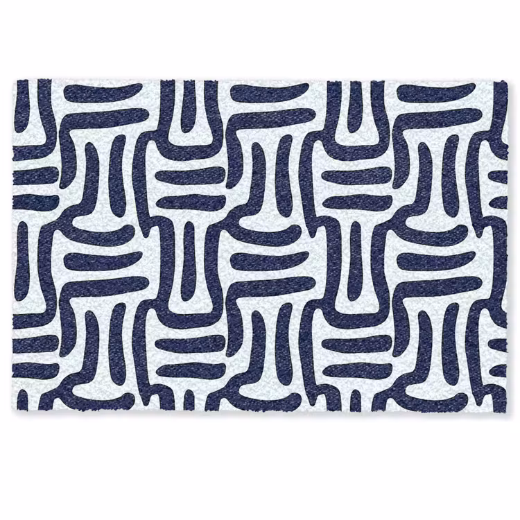 Deurmat - Abstract - Modern - Blauw — 1