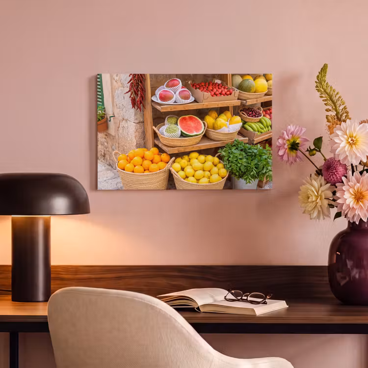 Canvas schilderij - Fruit - Markt - Vers — 3